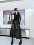 Black Mesh Layered Skirt